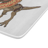 Dilophosaurus-Cartoon Schneidebrett (Ecke)