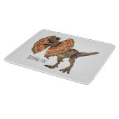 Dilophosaurus-Cartoon Schneidebrett (Ecke)