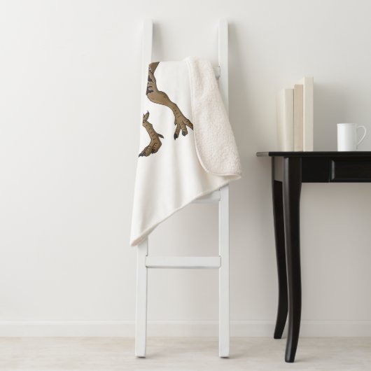 Dilophosaurus-Cartoon Sherpadecke (Beispiel)