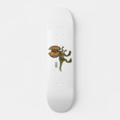 Dilophosaurus-Cartoon Skateboard (Vorne)