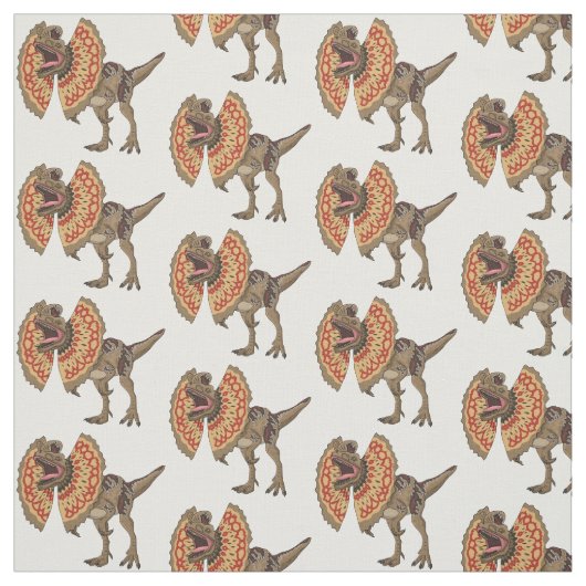 Dilophosaurus-Cartoon Stoff (Muster)