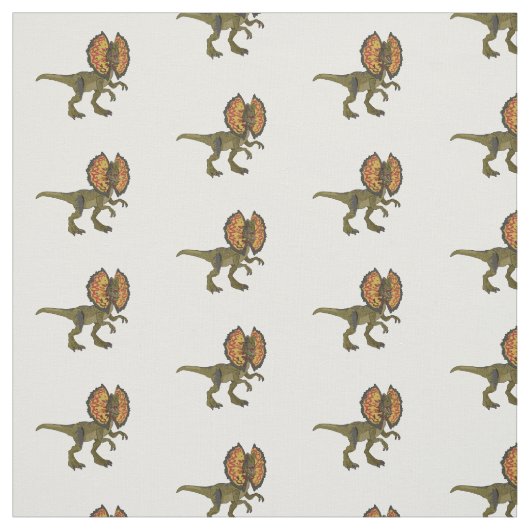 Dilophosaurus-Cartoon Stoff (Muster)