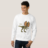 Dilophosaurus-Cartoon Sweatshirt (Vorne ganz)