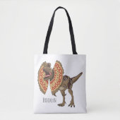 Dilophosaurus-Cartoon Tasche (Vorderseite)