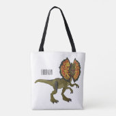 Dilophosaurus-Cartoon Tasche (Rückseite)