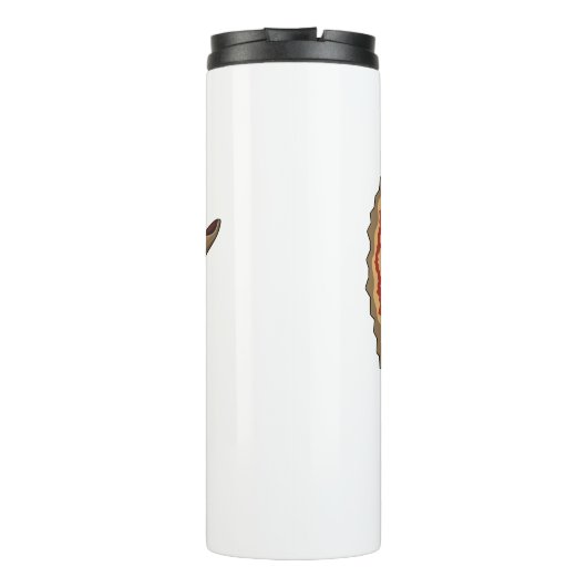 Dilophosaurus-Cartoon Thermosbecher (Rückseite)