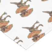 Dilophosaurus-Cartoon Tischdecke (Schrägansicht)