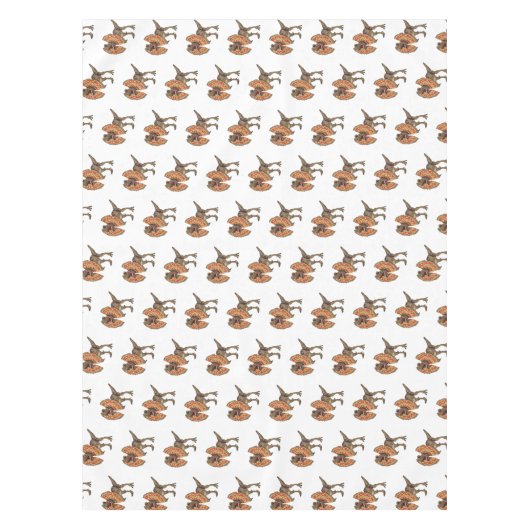 Dilophosaurus-Cartoon Tischdecke (Vorderseite)