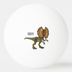 Dilophosaurus-Cartoon Tischtennisball