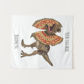 Dilophosaurus-Cartoon Wandteppich (Vorderseite (Horizontal))