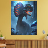Dilophosaurus Dinosaur Leinwanddruck (Insitu (Wohnzimmer))