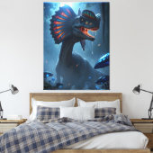 Dilophosaurus Dinosaur Leinwanddruck (Insitu (Schlafzimmer))
