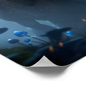 Dilophosaurus Dinosaur Poster (Ecke)