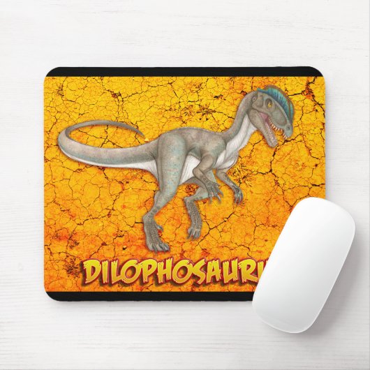 Dilophosaurus mousepad (Mit Mouse)