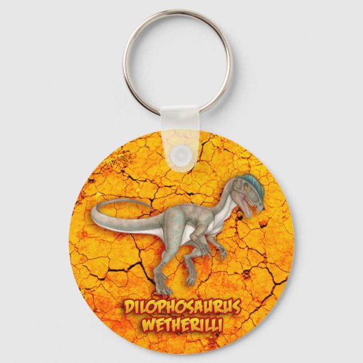 Dilophosaurus Schlüsselanhänger (Vorderseite)