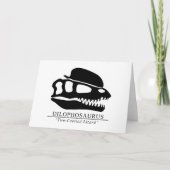 Dilophosaurus Skull Karte (Vorderseite)