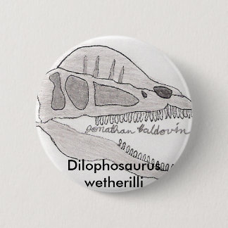 Dilophosaurusknopf Button