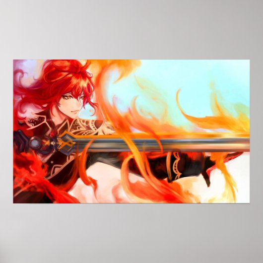 Diluc von Genshin Impact Poster (Vorne)