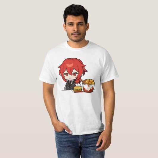 Dilucchibi essen T-Shirt (Vorne ganz)