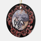 Dilute Calico Kitty Cat Red Poppy Blume Cats Keramik Ornament (Links)