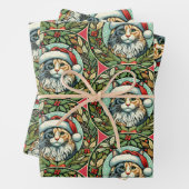 Dilute Calico Maine Coon Cat Weihnachten Geschenkpapier Set (Beispiel)