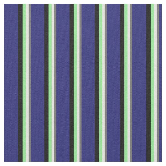 Dim Grau, Beige, Light Green, Black, Midnight Blue Stoff (Nahaufnahme)