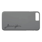 Dim-grauer Farbhintergrund Case-Mate iPhone Hülle (Rückseite (Horizontal))