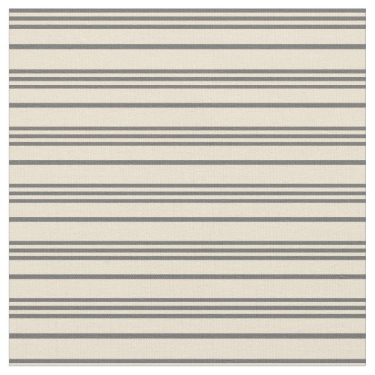 Dim Gray and Beige Lined/Strickmuster Stoff (Nahaufnahme)