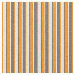 Dim Gray, Beige & Dark Orange Muster Stoff