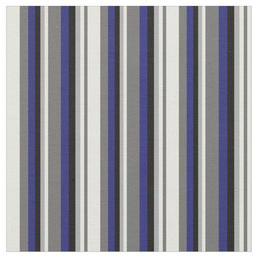 Dim Gray, Beige, Dunkelgrau, Schwarz & Midnight Bl Stoff (Nahaufnahme)