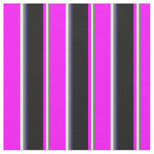 Dim Gray, Beige, Fuchsia, Black & Midnight Blue Stoff