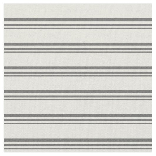 Dim Gray & Beige Streifen Stoff (Nahaufnahme)