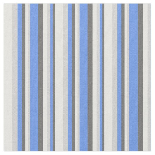 Dim Gray, Cornflower Blue, Light Gray & Mint Creme Stoff (Nahaufnahme)