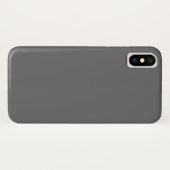 Dim Gray iPhone X Case (Rückseite (Horizontal))