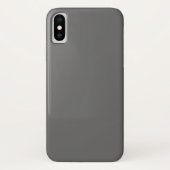 Dim Gray iPhone X Case (Rückseite)