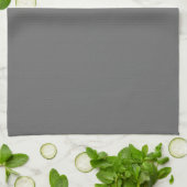 Dim Gray Kitchen Handtuch (Gefaltet)