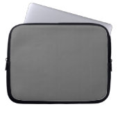 Dim Gray Laptop Sleeve (Vorderseite)