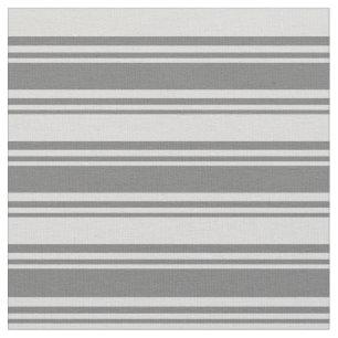 Dim Gray & Light Gray Lines/Stripmuster Stoff