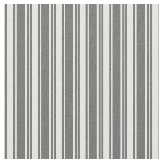 Dim Gray & Mint Creme Farbige Streifen Stoff (Nahaufnahme)