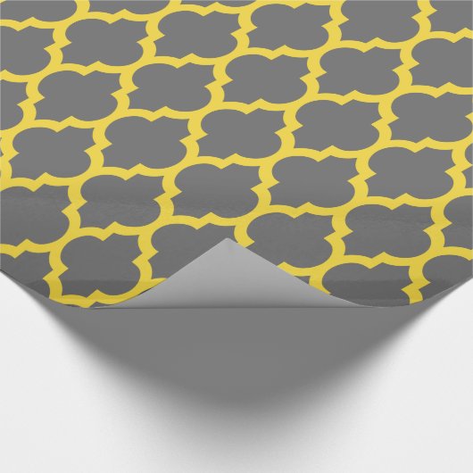 Dim Gray Pineaple Yellow Marokkaner #4 Geschenkpapier (Ecke)