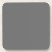 Dim Gray Plastic Getränkeuntersetzer (Vorderseite)