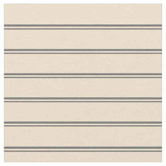 Dim Gray & Tan Stripes Muster Stoff (Nahaufnahme)