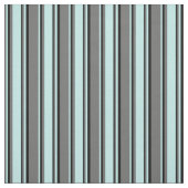 Dim Gray, Türkis und Schwarze Linien Stoff (Muster)