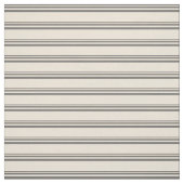 Dim Gray und Bisque Stripes Stoff (Muster)