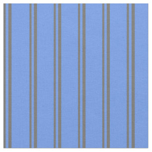 Dim Gray und Cornflower Blauer Farbton Stoff