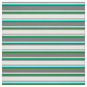 Dim Gray, White, Aqua & Dark Green Lines Stoff (Muster)