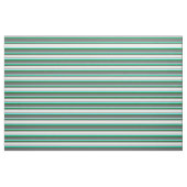 Dim Gray, White, Aqua & Dark Green Lines Stoff (Fat Quarter (45,7 x 55,9 cm))