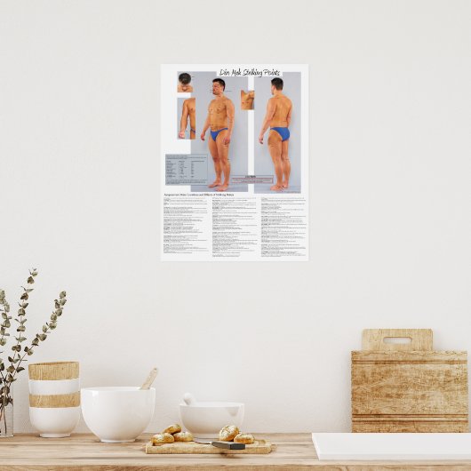 Dim Mak Death Striking Points Poster 18 X 24 (Küche)