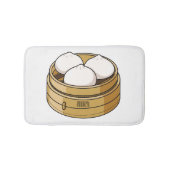 Dim sum Cartoon Illustration Badematte (Vorderseite)