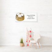Dim sum Cartoon Illustration Banner (Insitu)